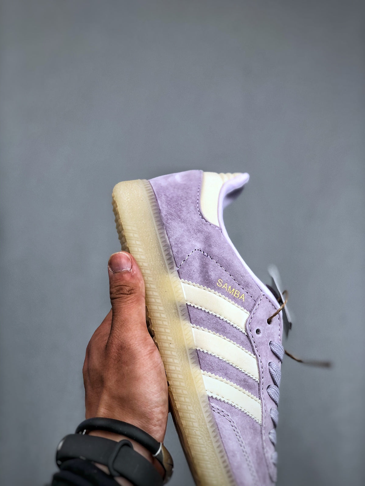 Adidas Originals Samba OG Women Purple White Retro Low Top Sneakers IG6176