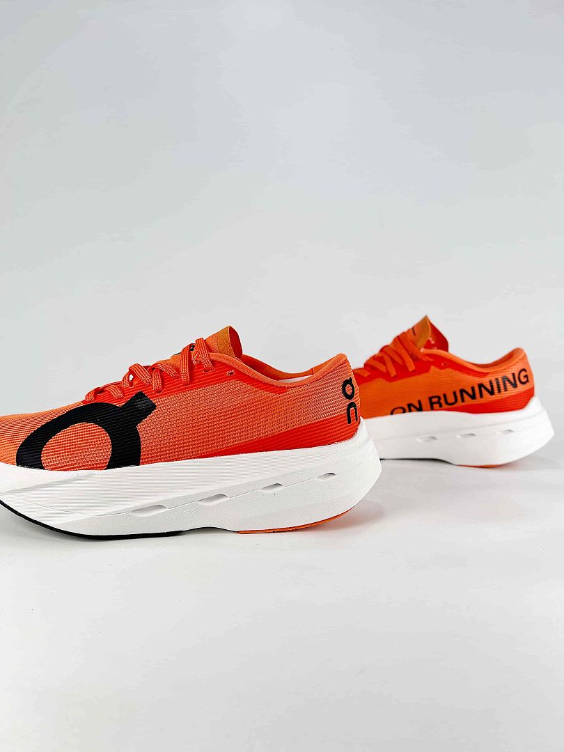 On Cloudboom Volt Orange White Running Sneakers Women Men 3WF30984553
