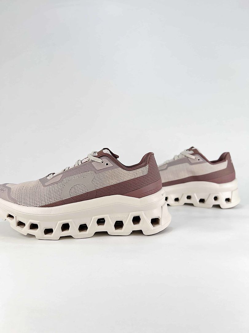 On Cloudmonster Void Taupe Brown Cream Lifestyle Sneakers 3WG10911344