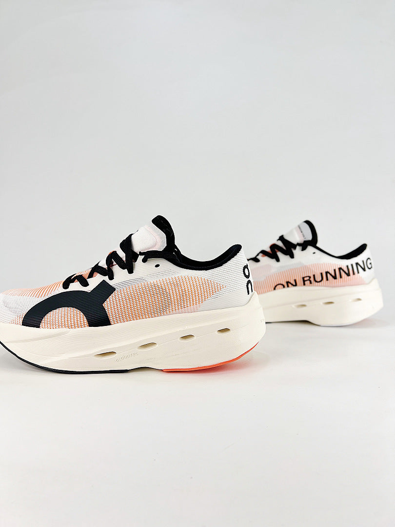 On Cloudboom Volt White Orange Black Low Top Sneakers Women Men 3MF30744671