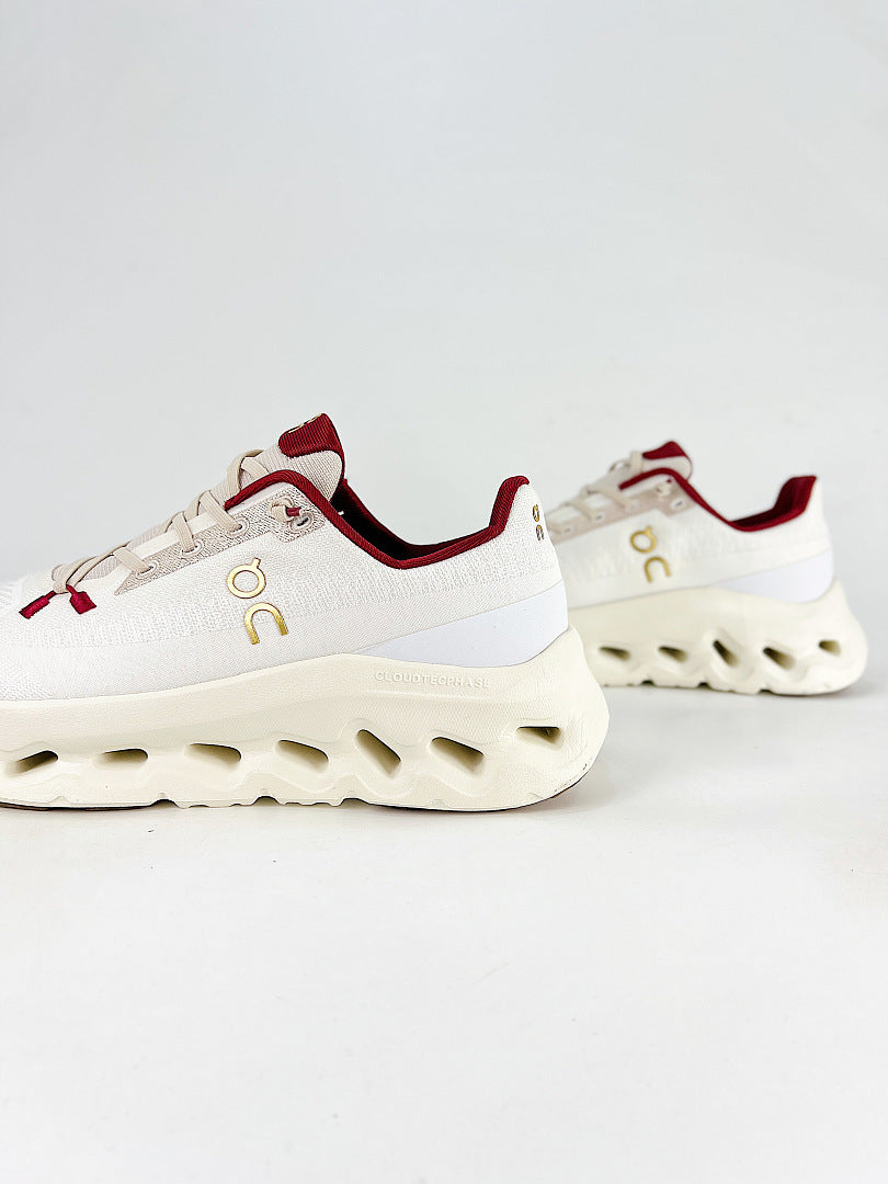 On Cloudtilt Moon White Burgundy Lifestyle Sneakers 3MF10742143