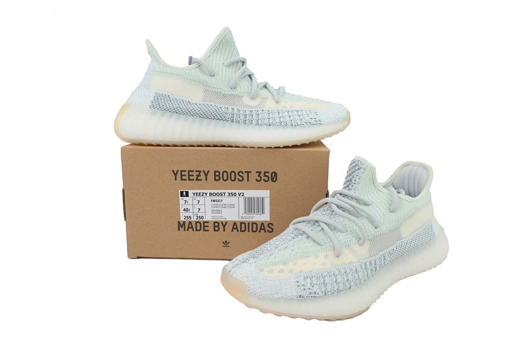 adidas Yeezy Boost 350 V2 Cloud White Reflective FW5317 | Women's Men's Low-Top Sneakers