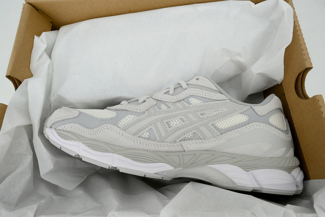 ASICS GEL-NYC Cream Cloud Grey Women's Men's Retro Streetwear Sneakers | 1203A663-101