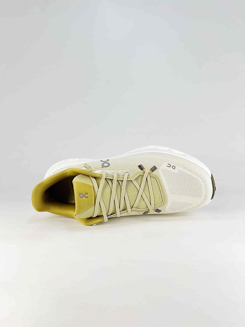On Cloudtilt Cream Lime Low Top Chunky Sneakers 3ME10104303