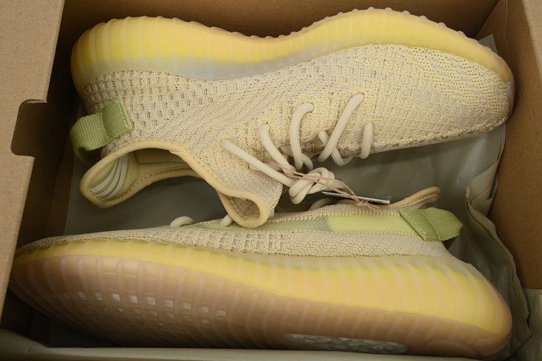 adidas Yeezy Boost 350 V2 Flax FX9028 | Women's Men's Beige Yellow Streetwear Sneakers