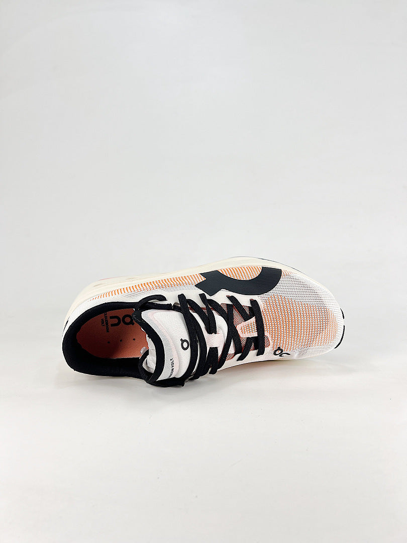 On Cloudboom Volt White Orange Black Low Top Sneakers Women Men 3MF30744671