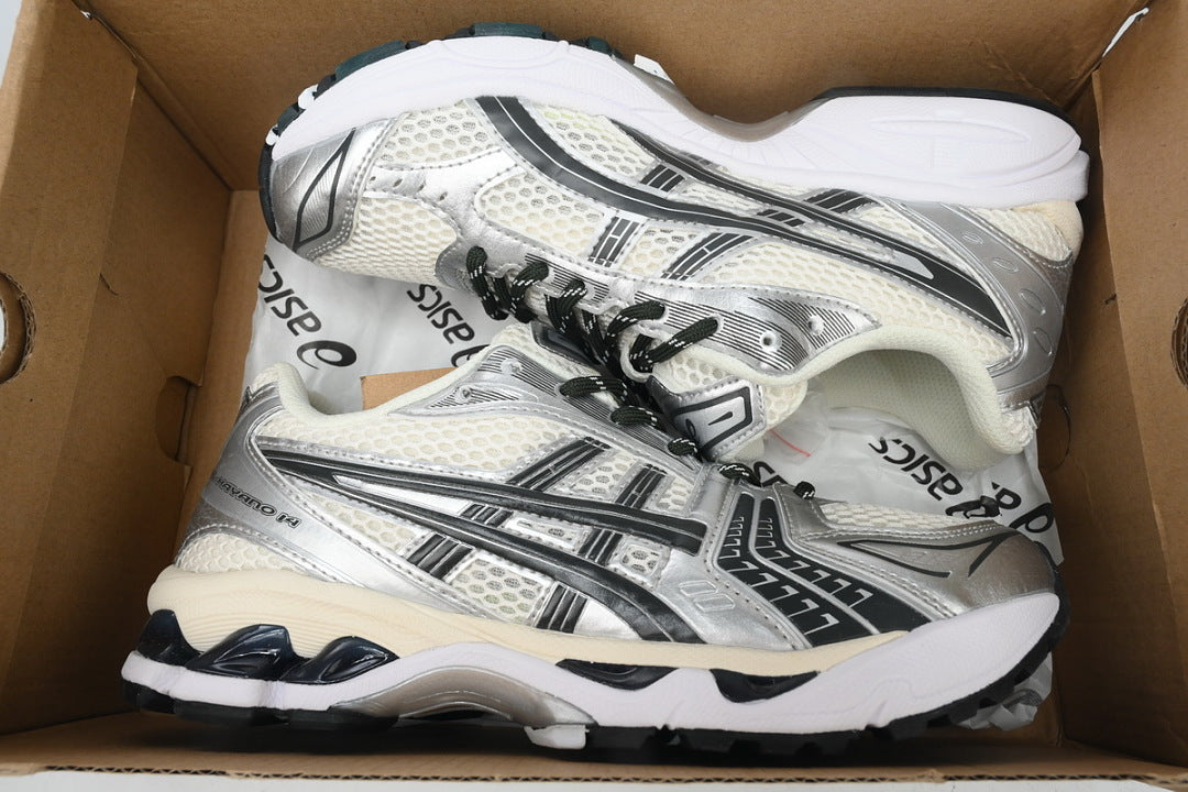 Kith x ASICS GEL-KAYANO 14 Cream Scarab 1203A566-100 | Women's Men's Y2K Retro Sneakers