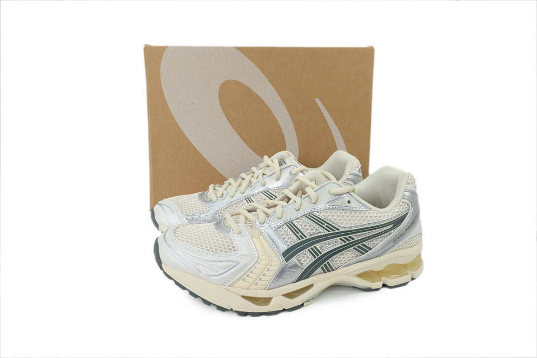 ASICS GEL-KAYANO 14 Birch Dark Pewter Women's Men's Y2K Retro Sneakers | 1201A019-200