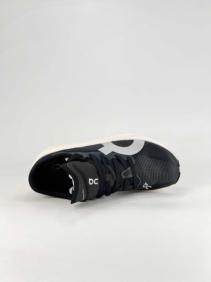 On Cloudboom Volt Black Cream Running Shoes Women Men 3MF30980462