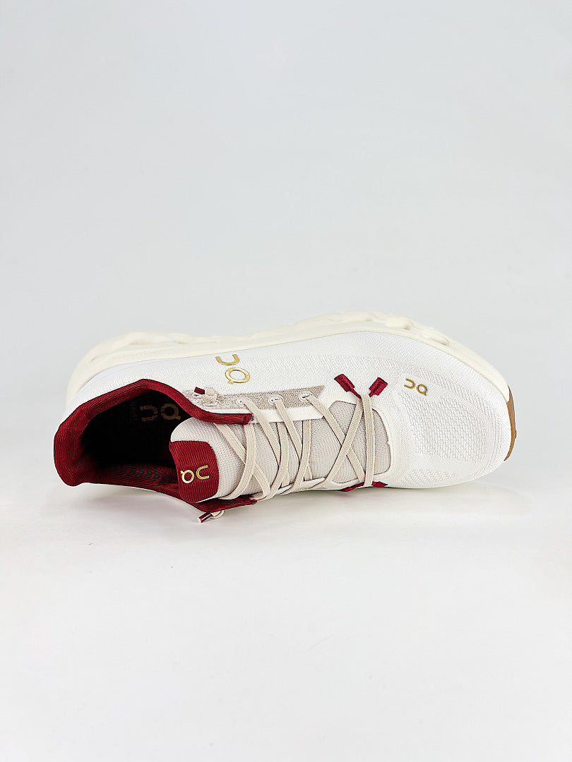 On Cloudtilt Moon White Burgundy Lifestyle Sneakers 3MF10742143