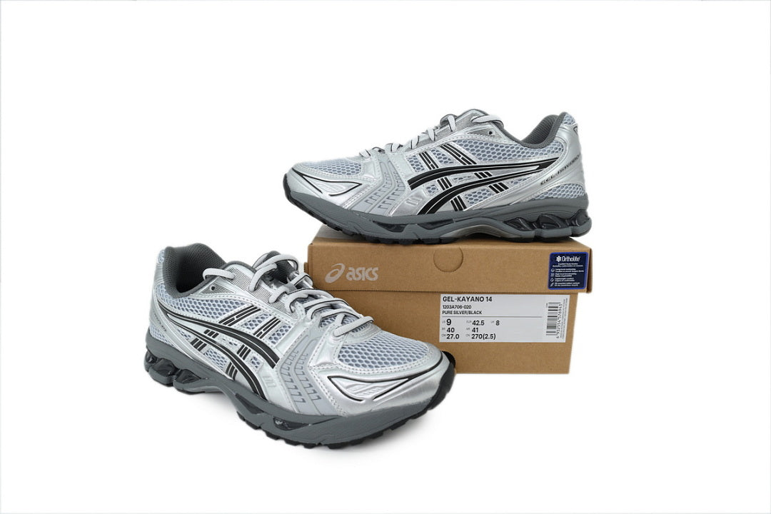 Urban Research x ASICS GEL-KAYANO 14 Pure Silver Black Women's Men's Retro Sneakers | 1203A706-020