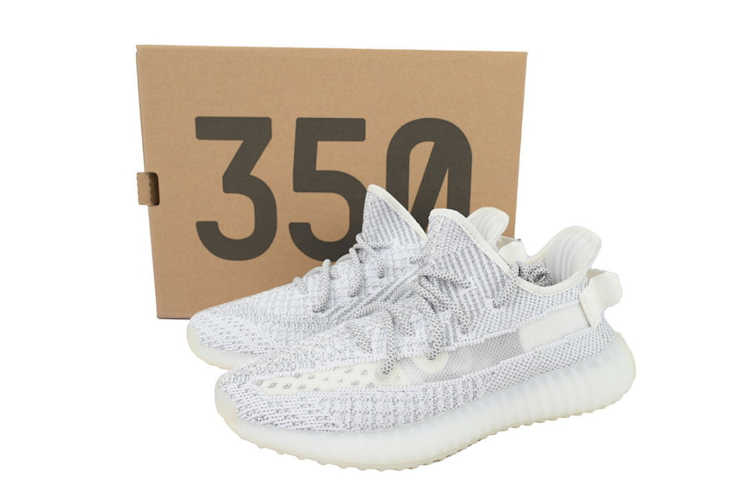 adidas Yeezy Boost 350 V2 Static Reflective EF2367 | Women's Men's White Grey Sneakers