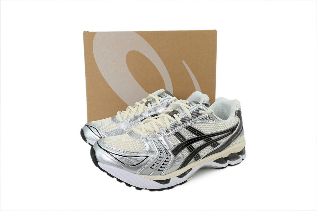ASICS GEL-KAYANO 14 Silver Cream Women's Men's Y2K Retro Sneakers | 1201A019-108