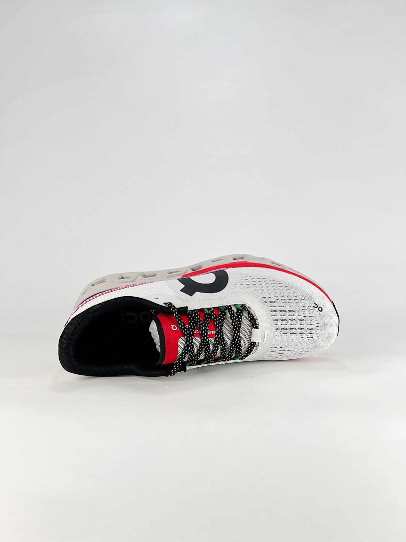 On Cloudmonster 2 White Red Black Sneakers 3WE10113193