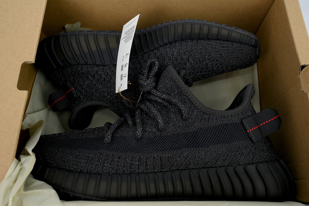 adidas Yeezy Boost 350 V2 Black Reflective FU9007 | Women's Men's Streetwear Sneakers