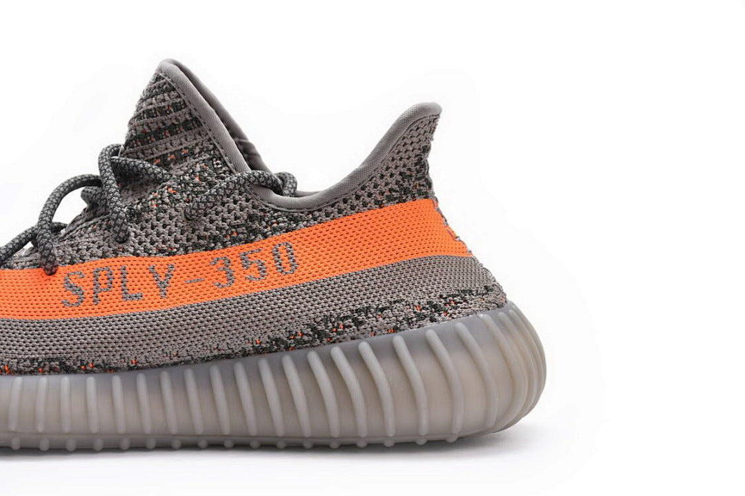 adidas Yeezy Boost 350 V2 Beluga Reflective GW1229 Women's Men's Grey Orange Sneakers