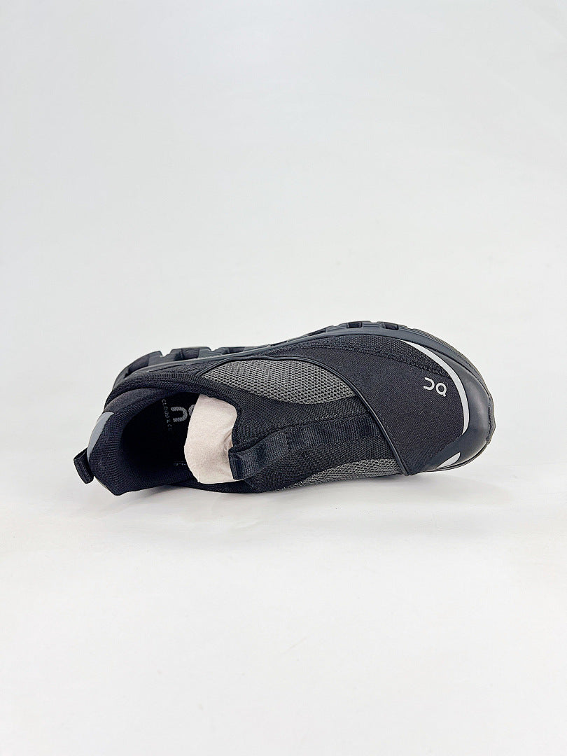 On Cloud Black Grey Slip On Sneakers Women Men Casual Shoes