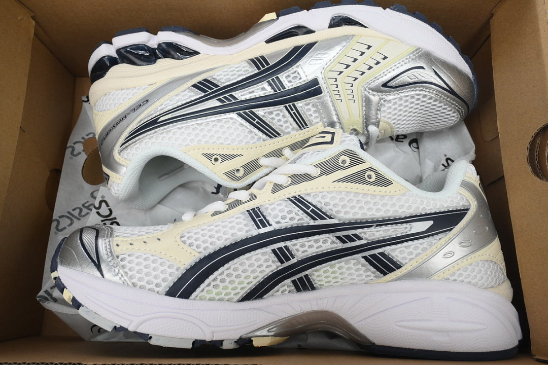 ASICS GEL-KAYANO 14 White Midnight 1202A056-109 | Women's Men's Retro Sneakers
