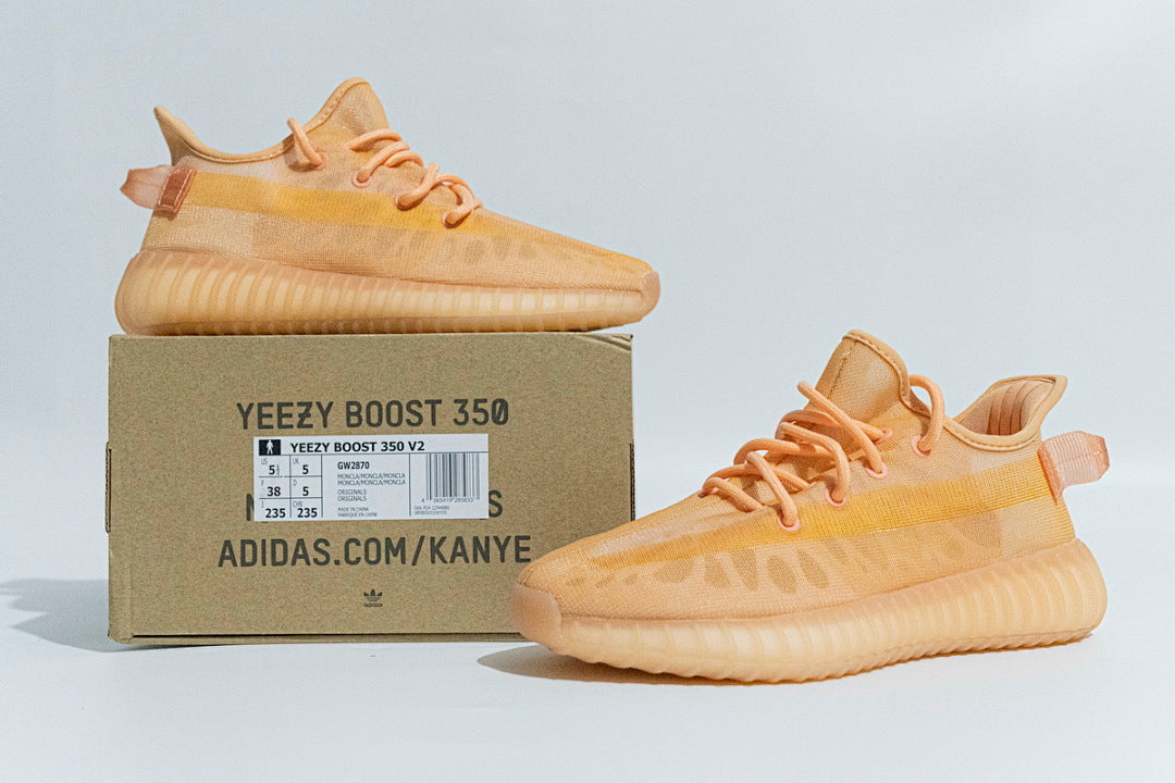 adidas Yeezy Boost 350 V2 GW2870 Women's Men's Orange Low-Top Sneakers