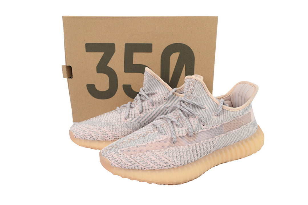 Adidas Yeezy Boost 350 V2 Synth Grey Pink Sneakers FV5578
