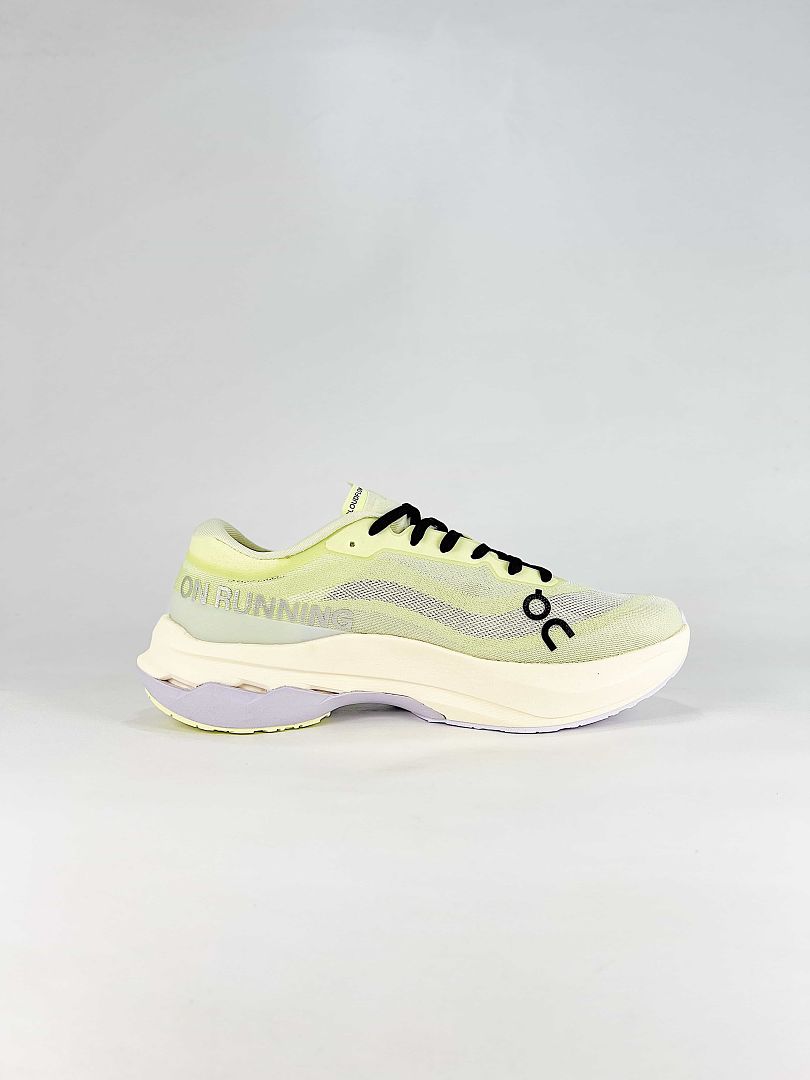 On Pale Lime Black Cream Lifestyle Sneakers