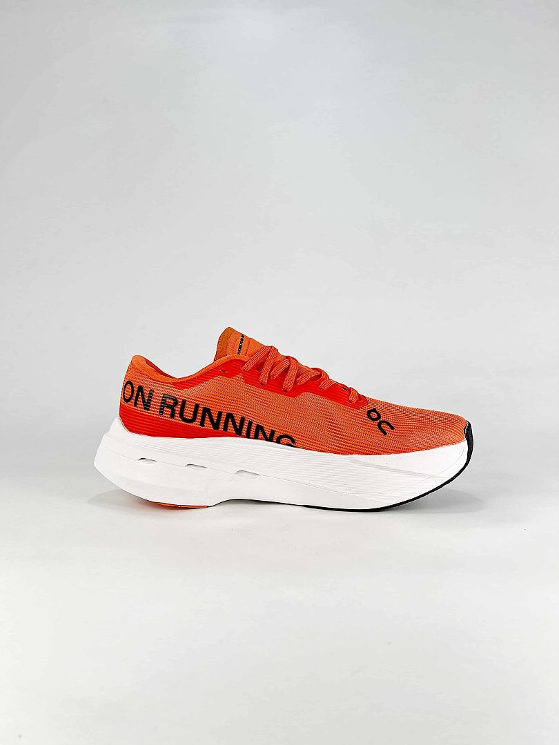 On Cloudboom Volt Orange Black Running Sneakers Women Men 3MF30984553