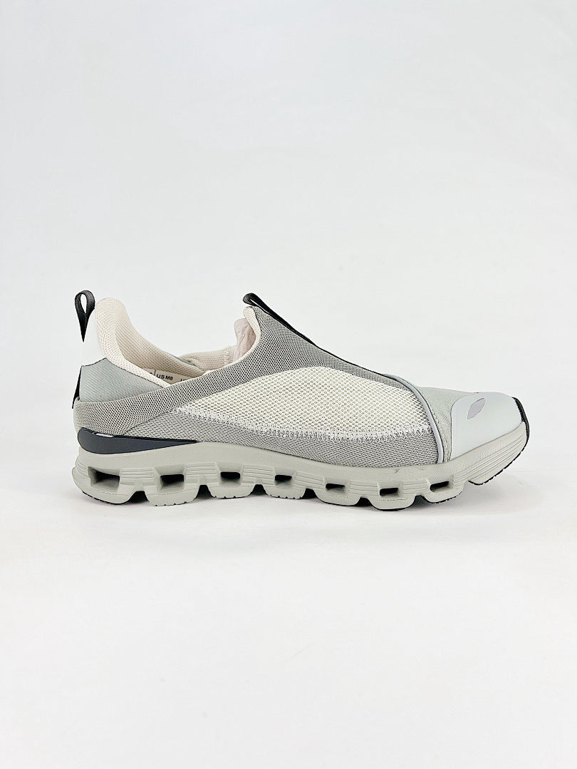 On Cloud Light Grey Cream Slip On Sneakers Women Men Casual Shoes