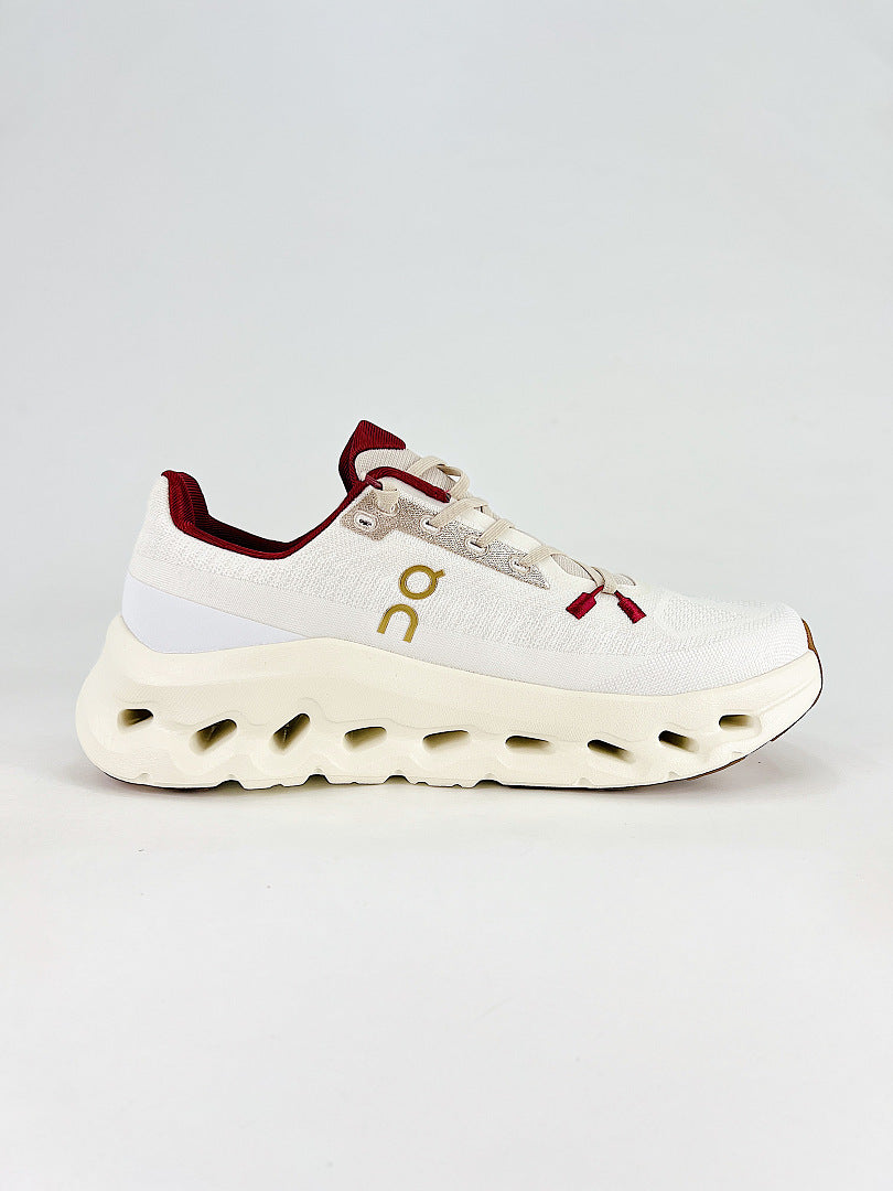 On Cloudtilt Moon White Burgundy Lifestyle Sneakers 3MF10742143