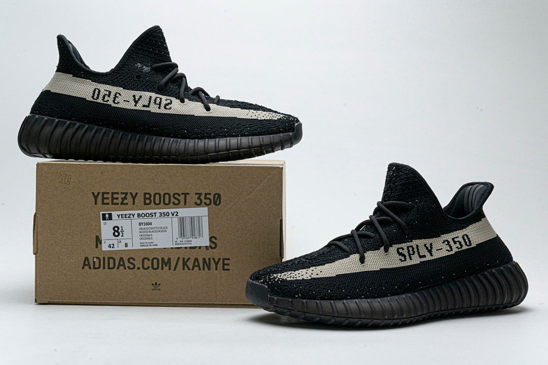 adidas Yeezy Boost 350 V2 "Core Black/White" BY1604 | Women's Men's Sneakers