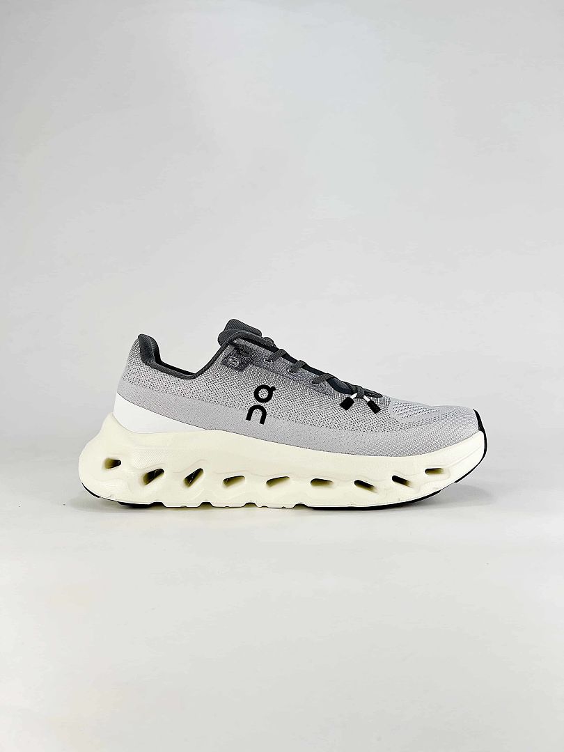 On Cloudtilt Grey Black Cream Lifestyle Sneakers